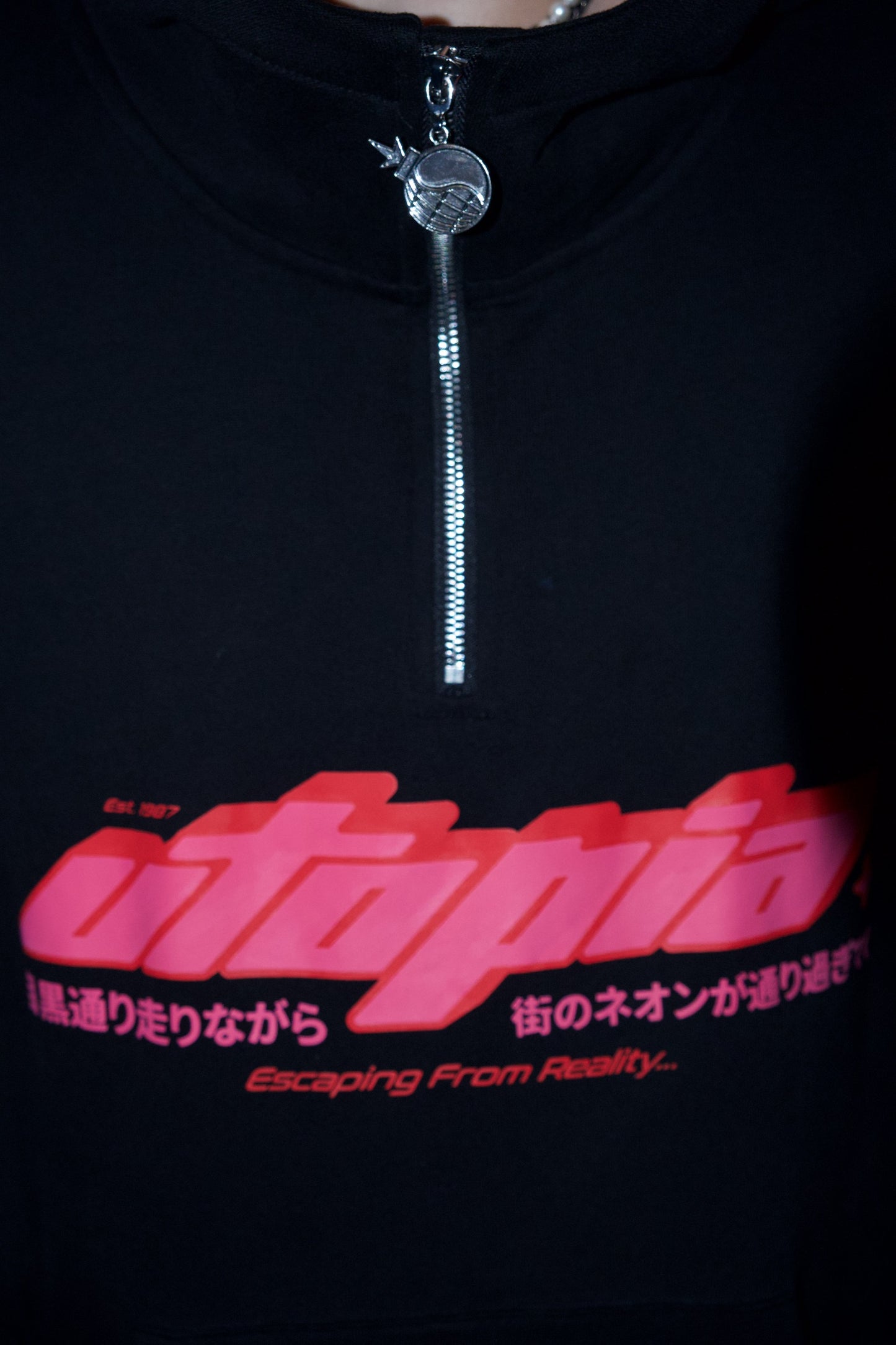 Utopia "Shibuya Nights" Quarter-Zip Ninja Hoodie