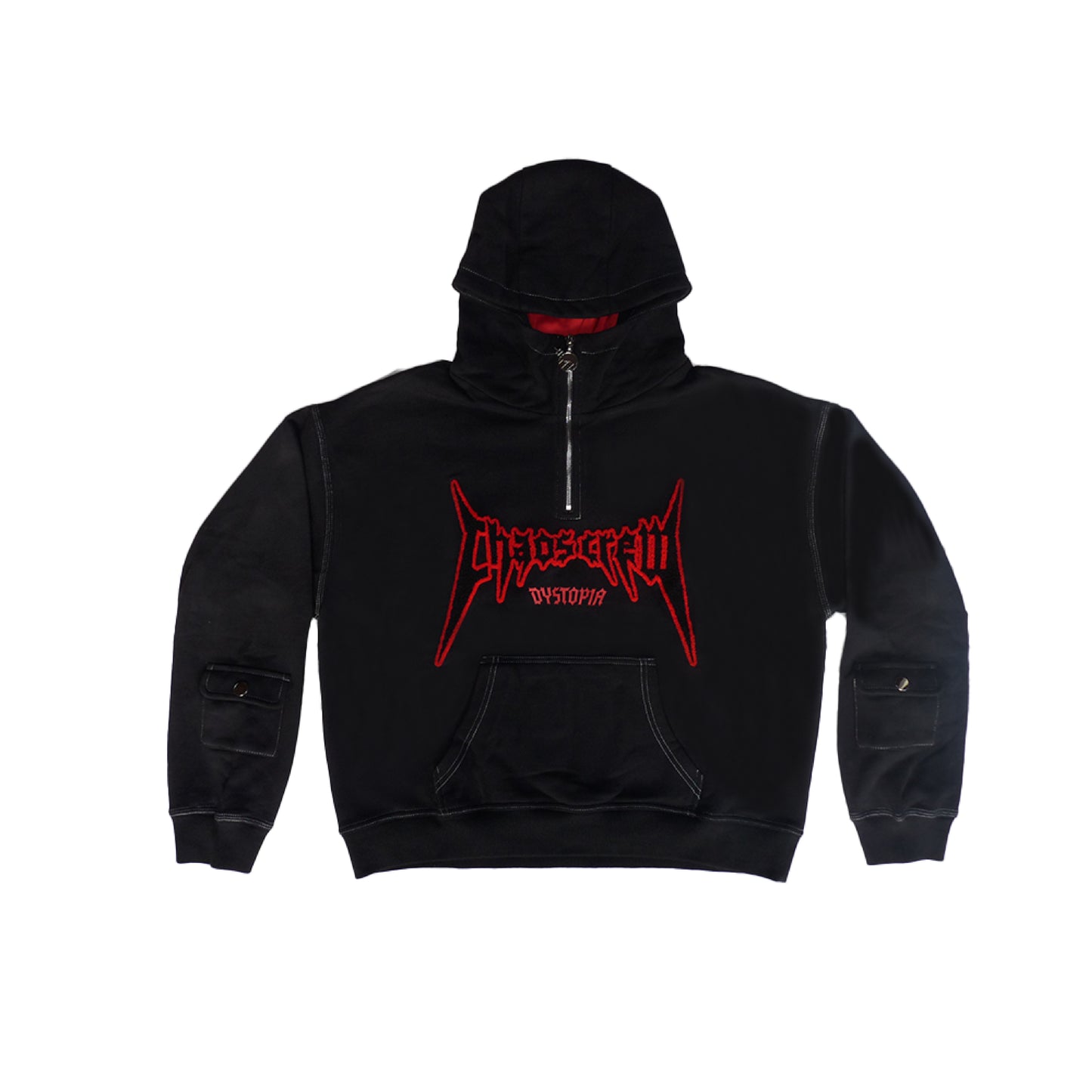 Dystopia Quarter-Zip Ninja Hoodie